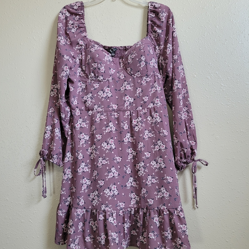 Lily Rose Women's Purple Floral Dress